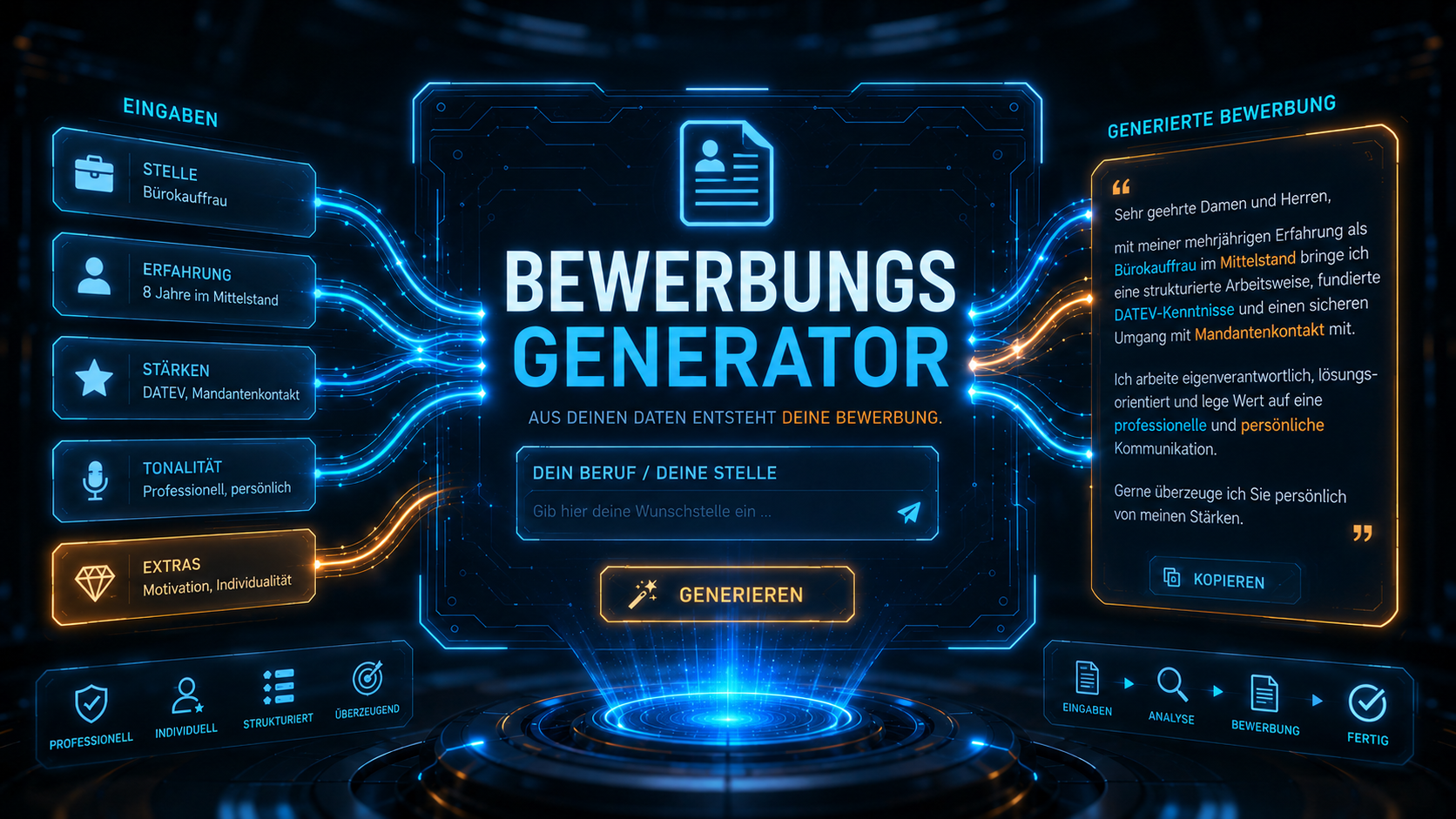 Bewerbung mit KI