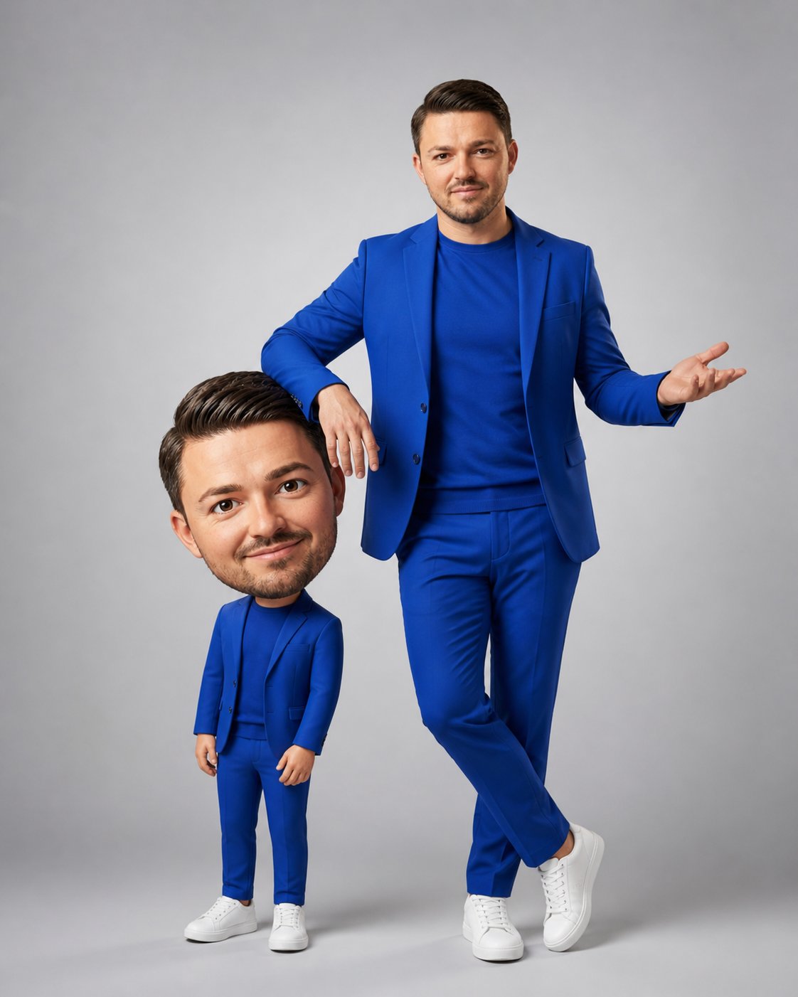 3D-Minime Royalblau